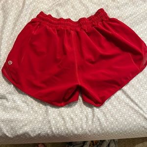 Red lululemons hotty hots